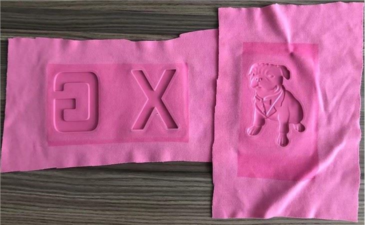 Embossing Silicone Ink Printing Application
