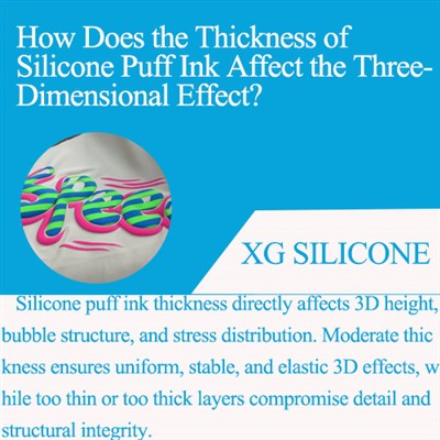 Hur påverkar tjockleken på silikonpuffbläck den tredimensionella effekten?-